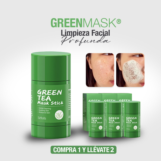 GREENMASK® -  MASCARILLAS DE TE VERDE - COMPRA 1 Y LLÉVATE 2